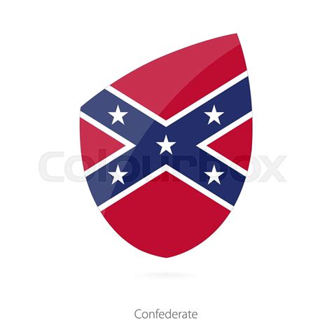 Flag Of Confederate Stock Vector Colourbox