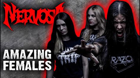 Nervosa Amazing Females Thrash Metal Band Обзор от Dprize Youtube