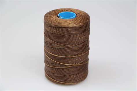 MOX waxed polyester sewing thread brown 1.2mm 400mt spool horse rug ...