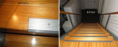Install or replace a stair nosing strip: Safe Grip Stair Nosing Strips, Global Safe Technologies ...