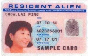 The card is back to the original color of green. History of the Green Card | CitizenPath