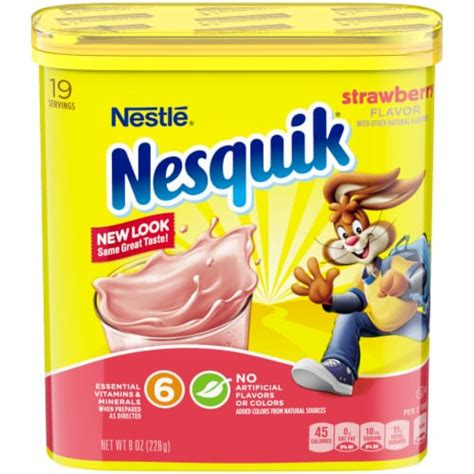 Nesquik® Strawberry Powdered Drink Mix 8 Oz Fred Meyer