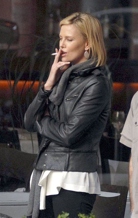 Charlize Theron Smokes Affordable Fashion Women Fashion Celebrities