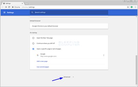 How To Reset The Chrome Browser To Its Default Settings