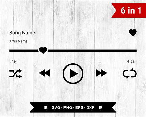 play pause rewind button svgspotify playermusic player svg etsy