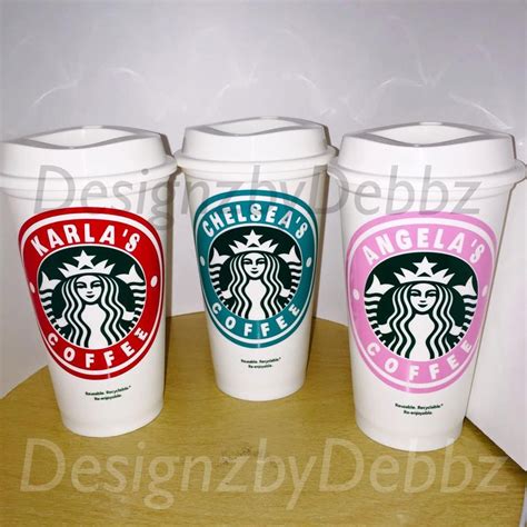 Personalized Starbucks Coffee Cup By Designzbydebbz On Etsy
