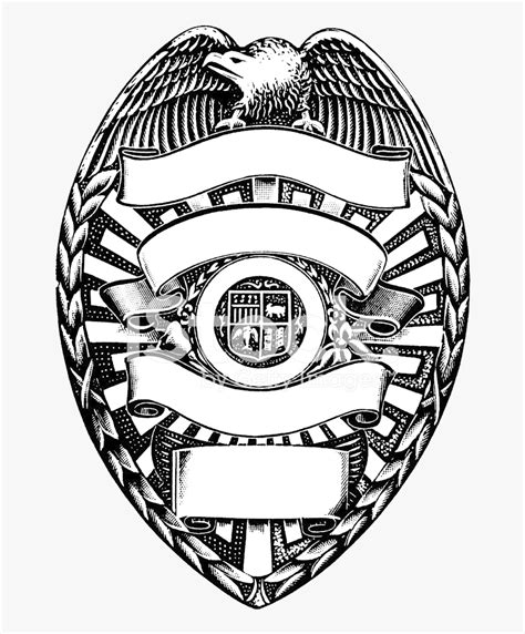 Police Badge Drawing At Free For Personal Transparent Blank Police