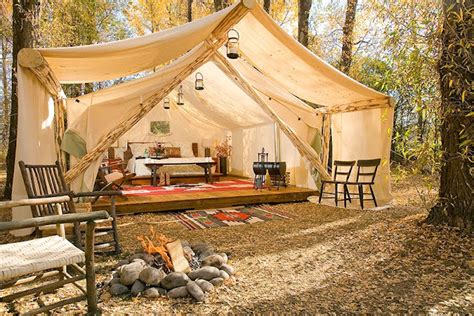 Glamping Forget Roughing It Camp In Style Luxury Tents In Jackson