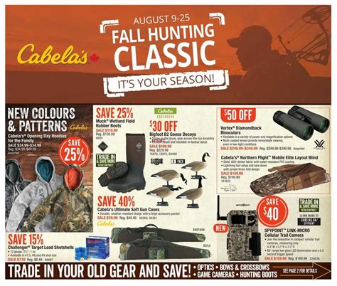 Cabela S Fall Hunting Classic Flyer August To
