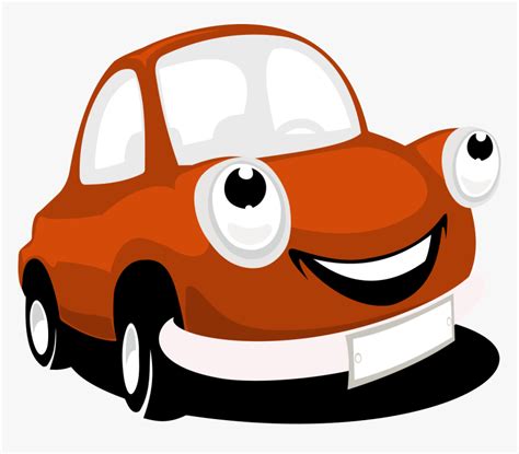 Smiling Cartoon Car Vector Png Clipart Vector Cartoon Car Png