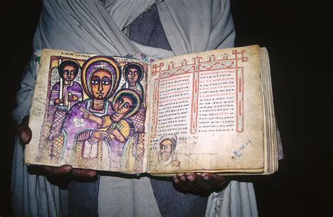 Priest Shows An Ancient Ethiopian License Image 70190740 Image