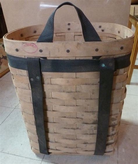 Vintage Antique Adirondack Trappers Basket Back Pack Basket Antique
