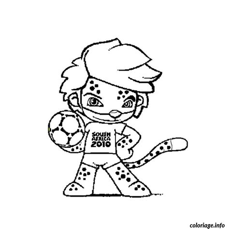 Coloriage Coupe Du Monde De Foot 2010 Dessin Foot à imprimer