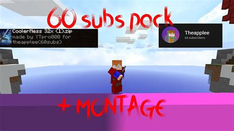 60 Subscriber Texture Pack Release Youtube