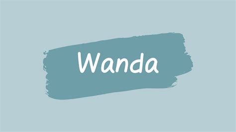 Wanda Herkunft Und Bedeutung Des Weiblichen Vornamens