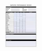 Images of Employee Review Form Template