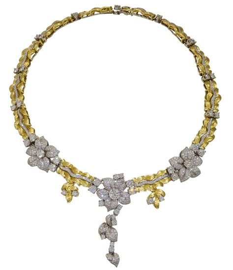 Jasmin Diamond Necklace Kaufmann De Suisse Diamond Jewelery Palm