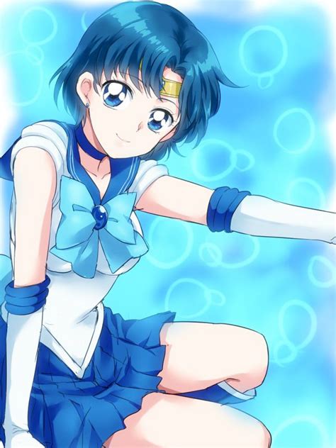 Sailor Mercury Sailor Mercury Blue Bow Mizuno Blue Eyes Sailor Moon Manga Anime Bow