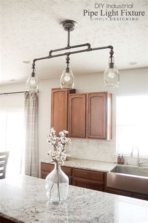 Diy Light Fixture How To Use Industrial Piping For A