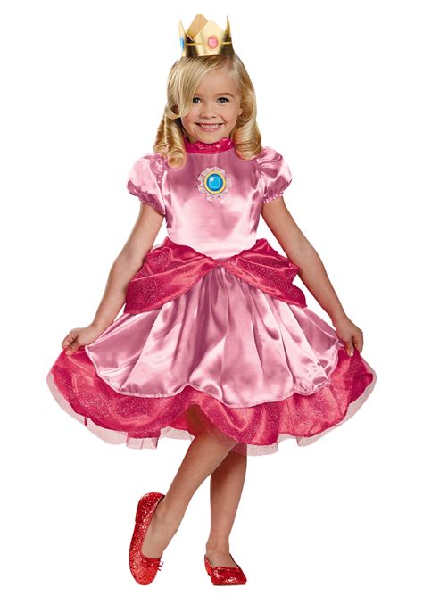 Toddler Princess Peach Halloween Costumes For Girls