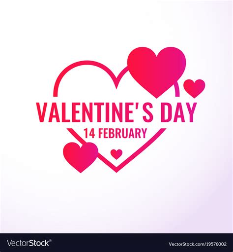 Valentine Day February 14 Original Royalty Free Vector Image