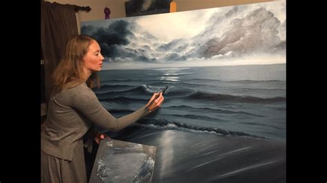 Painting Stormy Ocean Scene In Oil Part I Youtube