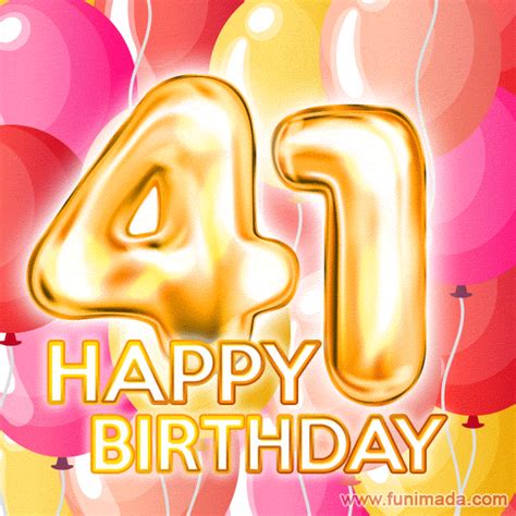 Happy 41st Birthday Animated S