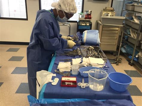 Keiser University Clearwater Surgical Technology Students Practice