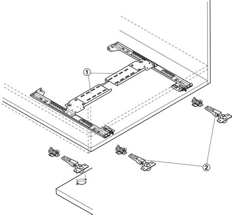 Pocket Door System Accuride 1332 With 35 Mm Hinge Kit In The