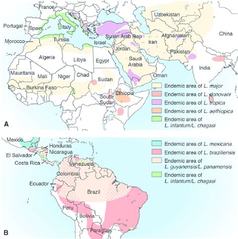 Cutaneous Leishmaniasis Map
