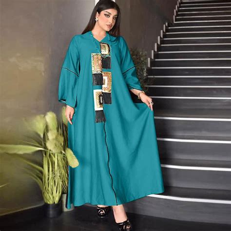 evago dubai abaya caftan marocain sequin evening dresses for women eid muslim party long dress