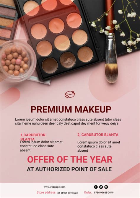 Makeup Flyer Template Postermywall