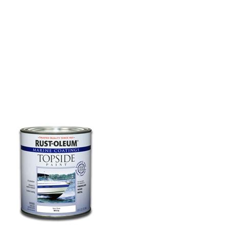 Rust Oleum Marine Coatings Topside Paint White Semi Gloss Enamel Oil