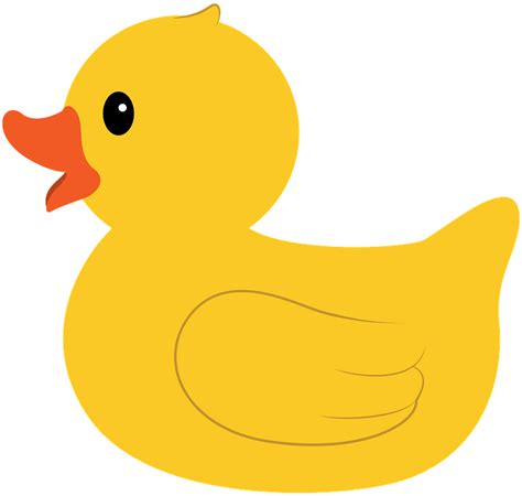 Cartoon Rubber Duck Clip Art At Clker Transparent Bac