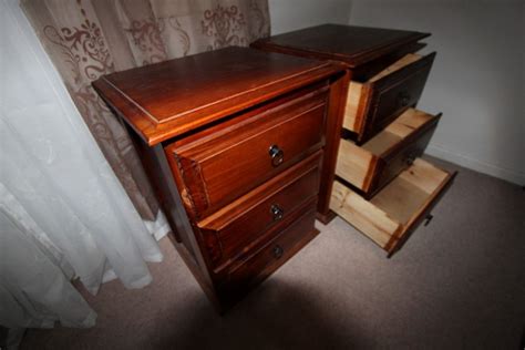 Melbourne specialists in custom timber bedside tables. ~ RRP $169 ~ 2x Valencia 3 Drawer Bedside Tables ...