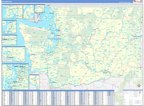 Washington Zip Code Map With Cities Images And Photos Finder