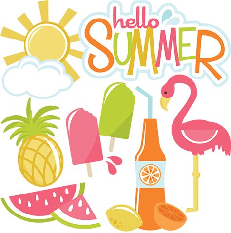 Hello Summer Svg Files For Cutting Machines Sun Svg File Cloud Svg File Summer Svg Cut Files For