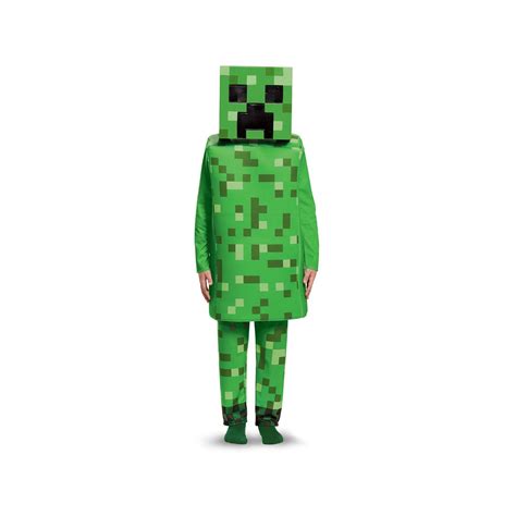 Halloween Minecraft Creeper Deluxe Childs Costume Large Boys