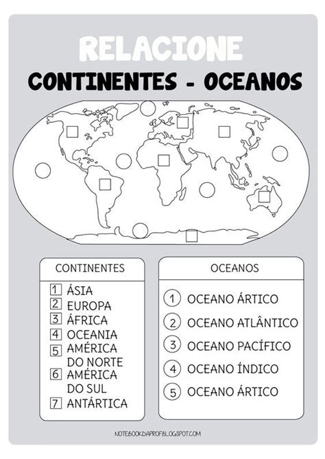 Introdução à Geografia Parte Iii Continentes E Oceanos
