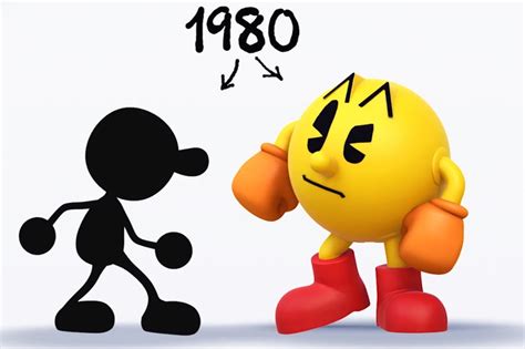 Image Super Smash Bros 4 Wii U 3ds Mr Game And Watch Vs Pac Man