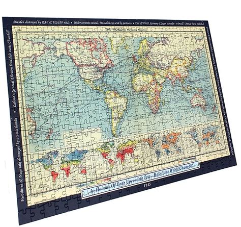 Personalised World Map Jigsaw Puzzle By Thelittleboysroom