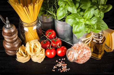 Italian Food Ingredients Stock Photo Image Of Cheese 78996760