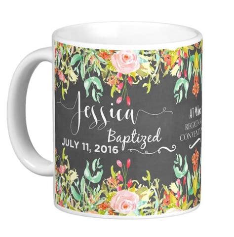 Jw Baptism Personalized Coffee Mug By Jwtshop On Etsy