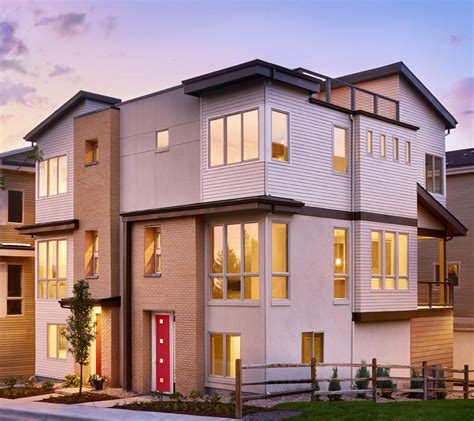 These 3 Story Duplexes Feature A Tuck Under Two Car Garage Open Plan