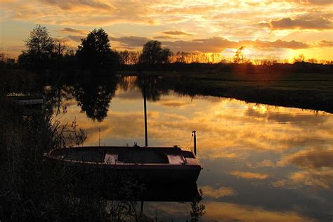 Free Images Forest Cloud Sky Sunrise Boat Sunlight Morning