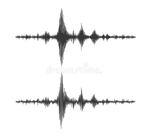 Earthquake Seismograph Wave Seismic Graph Diagram Stock Illustration