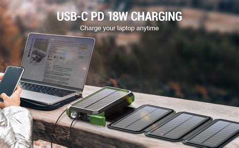 Blavor Solar Charger Power Bank Pd 18w Qc30 Fast Charging 20000mah