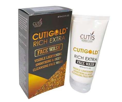 Cutis Gold Rich Extra Face Wash 75 Ml Beauty