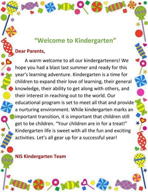 Letters To Parents Template In 2021 Preschool Welcome Letter Letter
