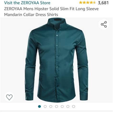 Zeroyaa Shirts Zeroyaa Mens Hipster Solid Slim Fit Long Sleeve